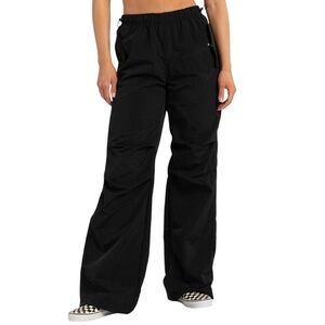 LOVE TREE Womens Nylon Parachute Pants, Size Small